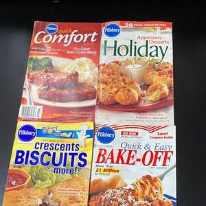 Pillsbury magazine cookbook Recipes four piece Collection